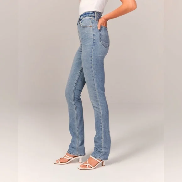 A&F | Ultra High Rise 90s Slim Straight Jean 24S - Picture 2 of 6
